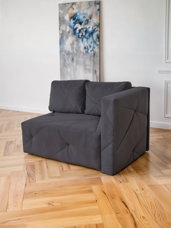 Диван 1010 графит, правый (BRENDOSS) в Артёмовском - artyomovskij.mebel-e96.ru