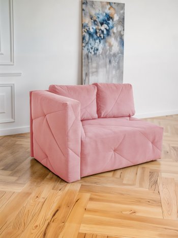 Диван 1010 розовый, левый (BRENDOSS) в Артёмовском - artyomovskij.mebel-e96.ru