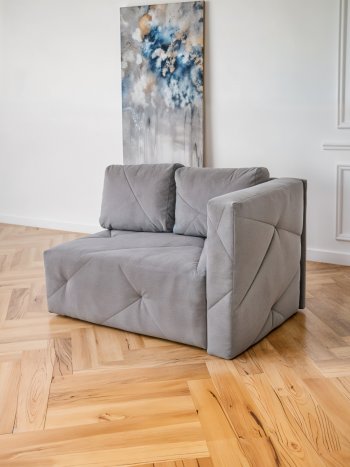 Диван 1010 серый, правый (BRENDOSS) в Артёмовском - artyomovskij.mebel-e96.ru