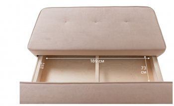 Диван-кровать 1001 бежевый (Brendoss) в Артёмовском - artyomovskij.mebel-e96.ru