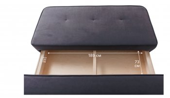 Диван-кровать 1001 графит (Brendoss) в Артёмовском - artyomovskij.mebel-e96.ru