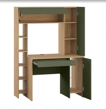 Стол компьютерный 12.71 Комфорт Зеленый (Моби) в Артёмовском - artyomovskij.mebel-e96.ru