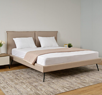 Кровать мягкая Сильвия, бежевый (ДСВ) в Артёмовском - artyomovskij.mebel-e96.ru