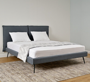 Кровать мягкая Сильвия, пепел (ДСВ) в Артёмовском - artyomovskij.mebel-e96.ru