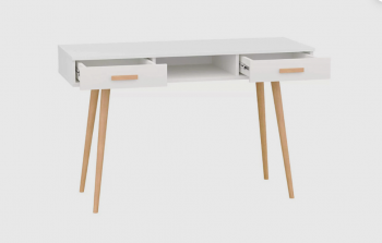 Стол письменный, арт.6-01103, белый (ГК) в Артёмовском - artyomovskij.mebel-e96.ru