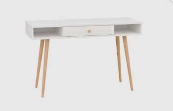 Стол письменный, арт.6-01102, белый (ГК) в Артёмовском - artyomovskij.mebel-e96.ru