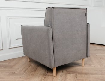 Кресло 831 Серый, велюр (Brendoss) в Артёмовском - artyomovskij.mebel-e96.ru