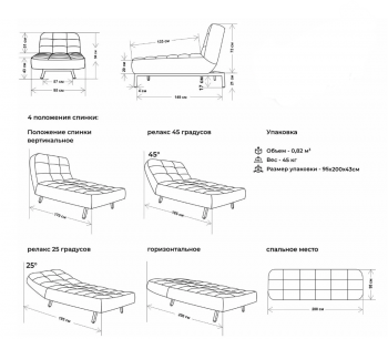 Кушетка Абри Синий в Артёмовском - artyomovskij.mebel-e96.ru