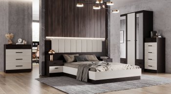 Спальный гарнитур Адель модульный венге/лоредо (Эра) в Артёмовском - artyomovskij.mebel-e96.ru