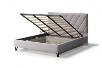 Кровать с ПМ Аделия мягкая Dusty rose (пепельная роза), 1600 (МЛК) в Артёмовском - artyomovskij.mebel-e96.ru