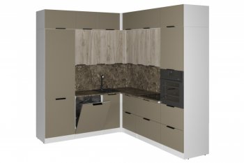 Кухонный гарнитур Альба гранд прайм 2200х2500 мм (Герда) в Артёмовском - artyomovskij.mebel-e96.ru