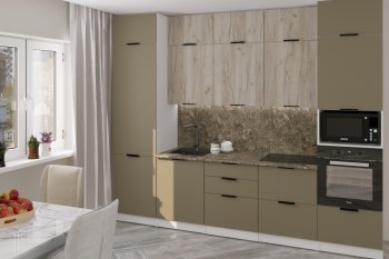 Кухонный гарнитур Альба экстра 3000 мм (Герда) в Артёмовском - artyomovskij.mebel-e96.ru