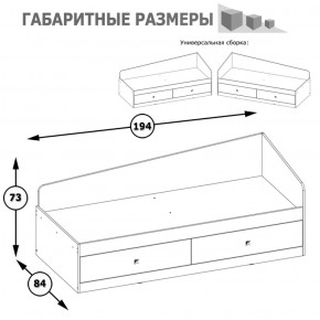 Кровать с ящиками Альфа 11.21 солнечный свет в Артёмовском - artyomovskij.mebel-e96.ru