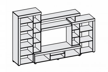 Гостиная Аллегро вар. 1 (Диал) в Артёмовском - artyomovskij.mebel-e96.ru