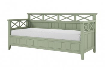 Кровать из массива Амелия зеленый самшит (БМ) в Артёмовском - artyomovskij.mebel-e96.ru