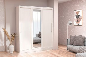 Шкаф-купе 1700 мм 3-х дверный с 1-м зеркалом (арт. 012) бодега (Диал) в Артёмовском - artyomovskij.mebel-e96.ru