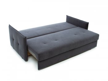 Диван Аура 3П, велюр Ультра грей (темно-серый) (Аврора) в Артёмовском - artyomovskij.mebel-e96.ru