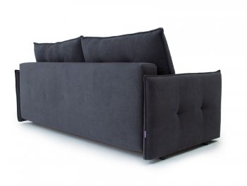 Диван Аура 3П, велюр Ультра грей (темно-серый) (Аврора) в Артёмовском - artyomovskij.mebel-e96.ru