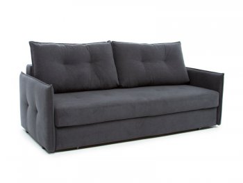 Диван Аура 3П, велюр Ультра грей (темно-серый) (Аврора) в Артёмовском - artyomovskij.mebel-e96.ru