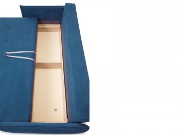 Диван Аура 3П, велюр Амели (синий) 09 (Аврора) в Артёмовском - artyomovskij.mebel-e96.ru