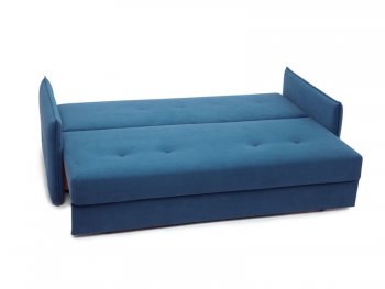 Диван Аура 3П, велюр Амели (синий) 09 (Аврора) в Артёмовском - artyomovskij.mebel-e96.ru
