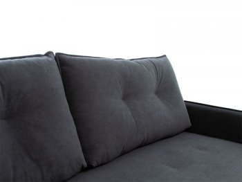 Диван Аура 3П, велюр Ультра грей (темно-серый) (Аврора) в Артёмовском - artyomovskij.mebel-e96.ru