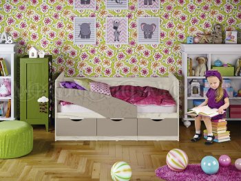 Кровать Бабочки Шарли мокко (Миф) в Артёмовском - artyomovskij.mebel-e96.ru