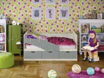 Кровать Бабочки Шарли бриз (Миф) в Артёмовском - artyomovskij.mebel-e96.ru