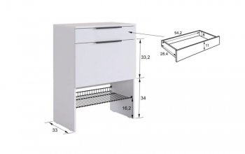 Прихожая Баско К8 (кашемир) (Мебельсон) в Артёмовском - artyomovskij.mebel-e96.ru