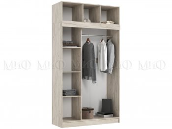 Шкаф-купе 1300 мм +антресоль Роджина крафт/кашемир (Миф) в Артёмовском - artyomovskij.mebel-e96.ru