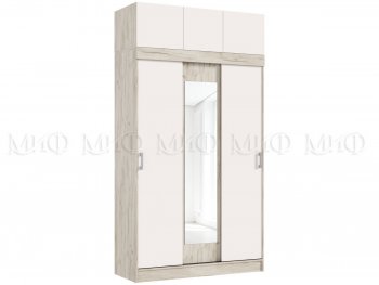 Шкаф-купе 1300 мм +антресоль Роджина крафт/кашемир (Миф) в Артёмовском - artyomovskij.mebel-e96.ru