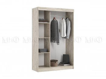 Шкаф-купе Бася 1300 мм крафт/кашемир (Миф) в Артёмовском - artyomovskij.mebel-e96.ru