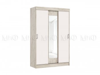 Шкаф-купе Бася 1300 мм крафт/кашемир (Миф) в Артёмовском - artyomovskij.mebel-e96.ru