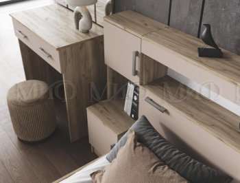 Спальный гарнитур Бася крафт/кашемир (Миф) в Артёмовском - artyomovskij.mebel-e96.ru