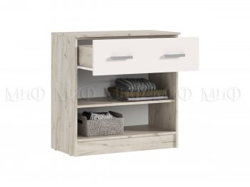 Комод 1 ящик 2 двери Бася крафт/кашемир (Миф) в Артёмовском - artyomovskij.mebel-e96.ru