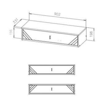 Стол туалетный (навесной) Байкал (СВ) в Артёмовском - artyomovskij.mebel-e96.ru