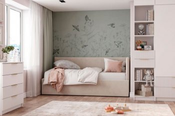 Диван-кровать Бенто с ПМ, велюр Крем (ДСВ) в Артёмовском - artyomovskij.mebel-e96.ru