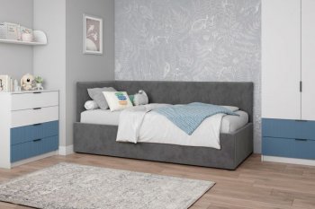 Диван-кровать Бенто с ПМ, велюр Маус (ДСВ) в Артёмовском - artyomovskij.mebel-e96.ru