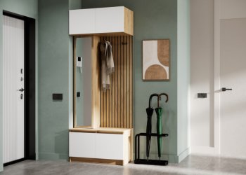 Прихожая Бостон Лайт комп.2 белый (Стиль) в Артёмовском - artyomovskij.mebel-e96.ru