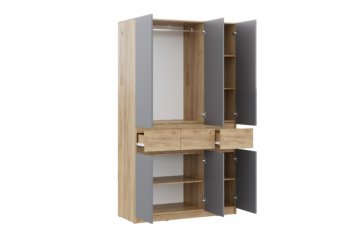 Спальный гарнитур Бостон Лайт серый (Стиль) в Артёмовском - artyomovskij.mebel-e96.ru