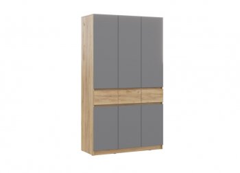 Шкаф 1200 мм Бостон Лайт ШК-003 серый (Стиль) в Артёмовском - artyomovskij.mebel-e96.ru