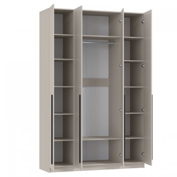 Шкаф 1600 мм 67.13 Брандо ЛДСП кашемир (высота 2400) (Олмеко) в Артёмовском - artyomovskij.mebel-e96.ru