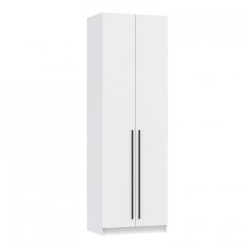 Шкаф 800 мм 67.14 Брандо ЛДСП Белый (высота 2400) (Олмеко) в Артёмовском - artyomovskij.mebel-e96.ru