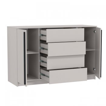 Комод 67.11 Брандо ЛДСП New кашемир (Олмеко) в Артёмовском - artyomovskij.mebel-e96.ru