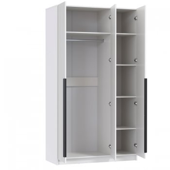 Шкаф 1200 мм 67.15 Брандо МДФ Белый (высота 2150) (Олмеко) в Артёмовском - artyomovskij.mebel-e96.ru