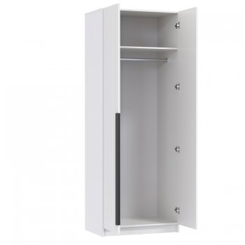 Шкаф 800 мм 67.17 Брандо МДФ Белый (высота 2150) (Олмеко) в Артёмовском - artyomovskij.mebel-e96.ru