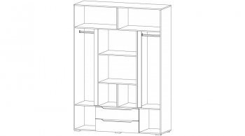 Шкаф 1600 мм Британа (Лин) в Артёмовском - artyomovskij.mebel-e96.ru