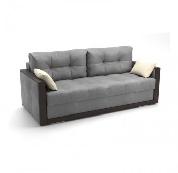 Диван-кровать Бруно (рогожка SHE980 (серый)) (Софт) в Артёмовском - artyomovskij.mebel-e96.ru