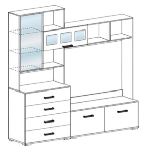 Стенка Яна ТВ 751 (СтендМ) в Артёмовском - artyomovskij.mebel-e96.ru