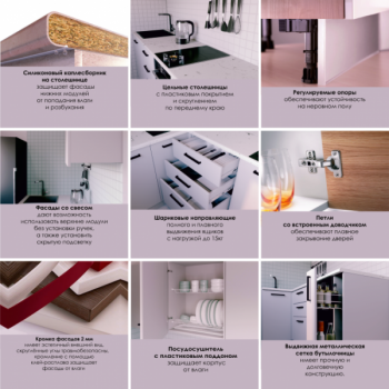 Кухонный гарнитур Фьюжн 2200 мм (Санвут) в Артёмовском - artyomovskij.mebel-e96.ru